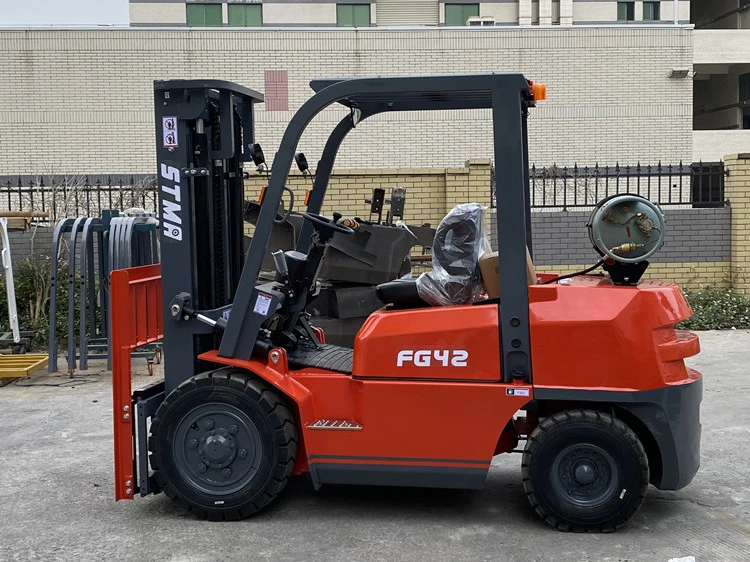 Stma Fork Lift 4t Gasoline Lift Truck with American Impco Conversion System