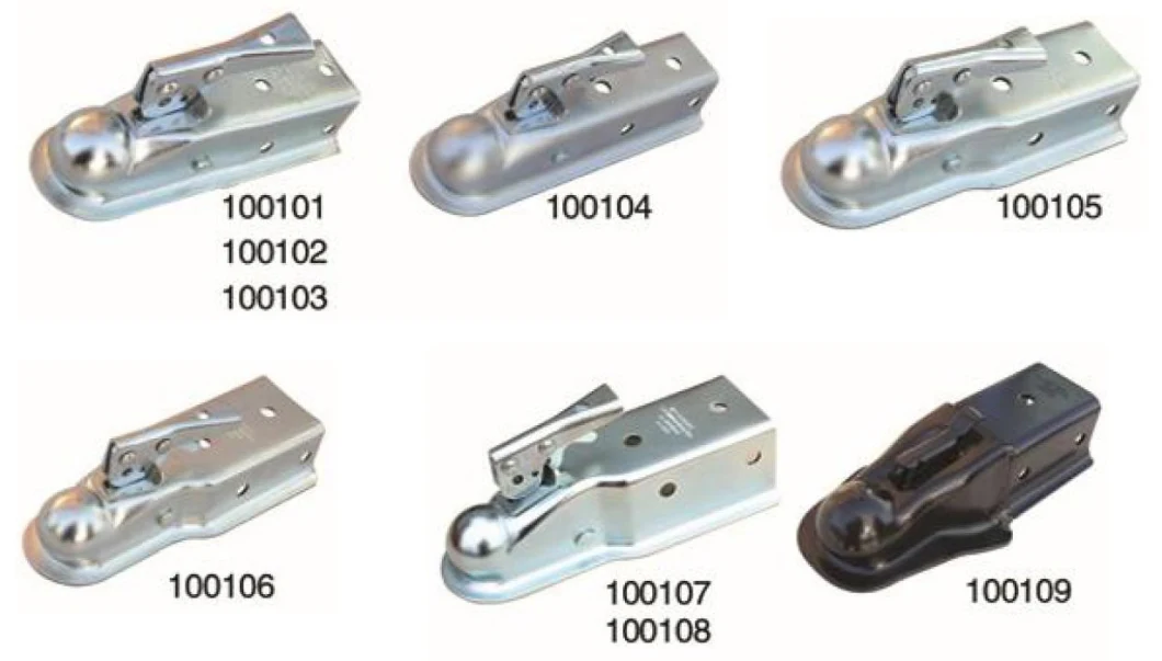 Trailer Parts Trailer Coupling Straight Coupler Channel Tongue Coupler Fas-Loc Coupler Zinc Trigger-Type 2&quot; Coupler